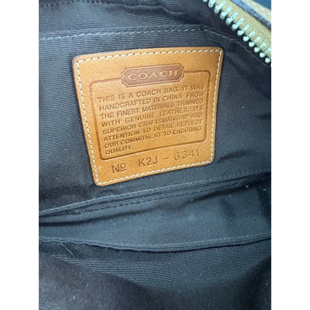 Y2K Coach Signature Crossbody Mini Shoulder Purse Leather strap